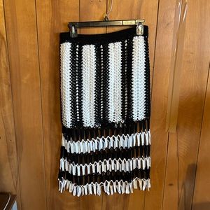 Crocheted midi skirt